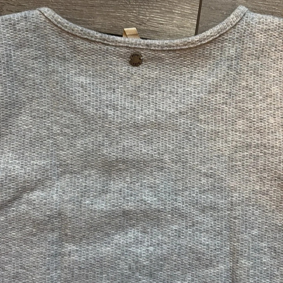 Roxy Waffle Knit Bodysuit Gray SM208 - Picture 6 of 8